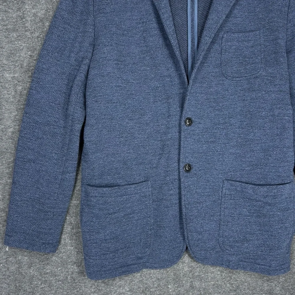 Faherty Inlet Knit Blazer Mens XXL Deep Navy Melange Unstructured Jacket